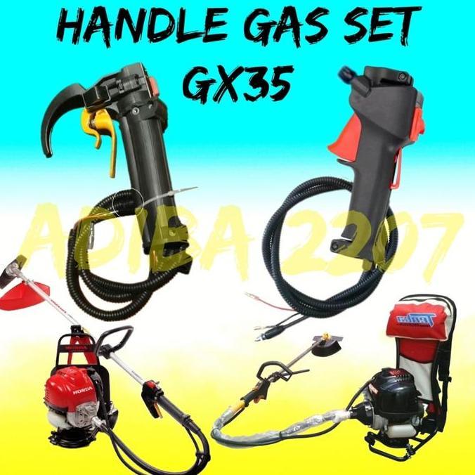 Handle handel gas komplit mesin potong rumput