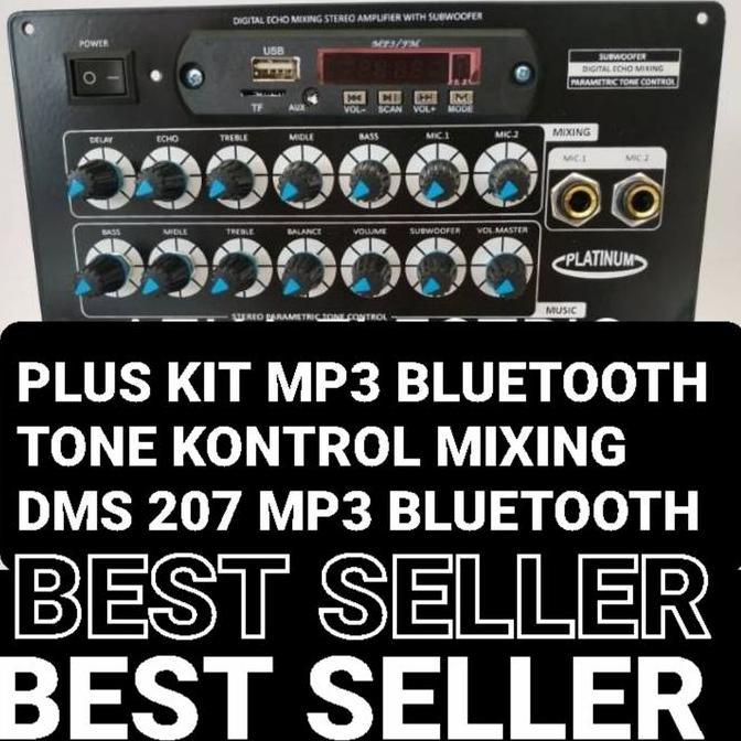 Dms 207 Bluetooth Mp3 Tone Kontrol Control Mixing Gitar Echo Dms207 Mic Refeat Guitar Speaker Aktif 