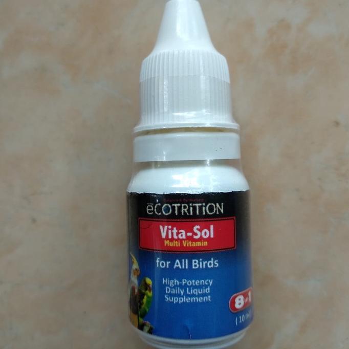 Terbaru Kt78 Vitasol High Potency 10 Ml Vita-Sol Doping Vitamin Pleci Import Juga Semua Burung Loveb