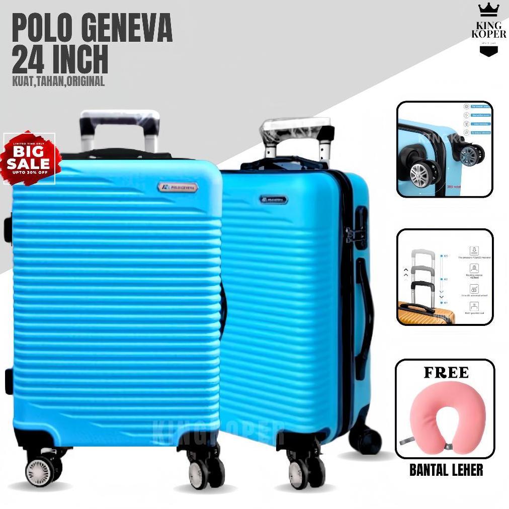 Koper 24 inch Polo Happy 802 ukuran bagasi/koper murah/fiber/hardcase/kabin/cabin