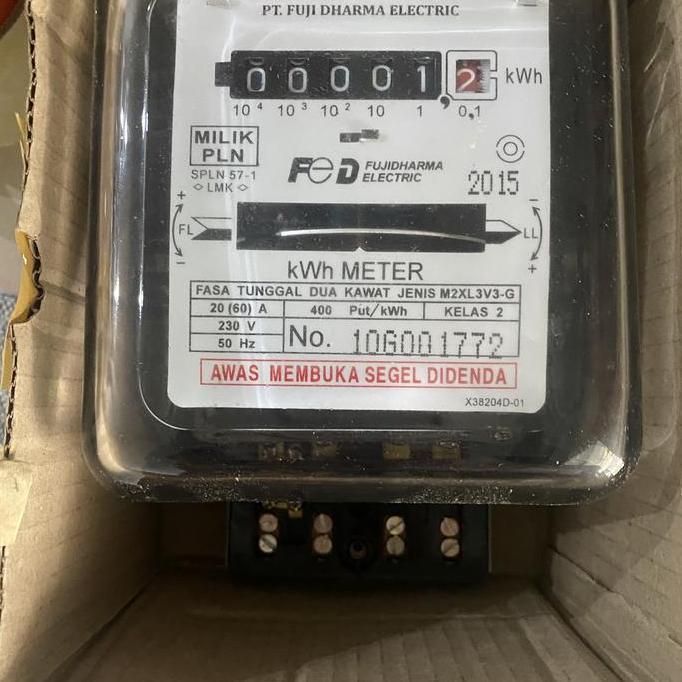 Kwh Meter Analog 1 Phase 5(20)A Fuji Dharma Standard Pln Class 2