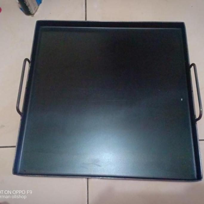 loyang roti bakar / panggangan roti / wajan roti bakar plat baja 35x35