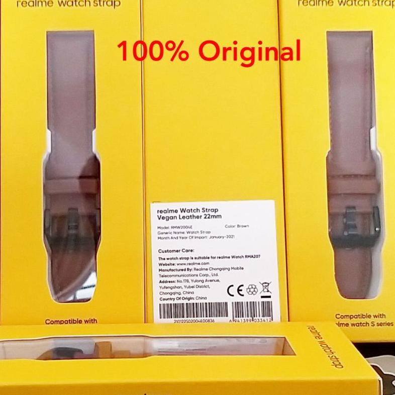 Realme Watch 2 Pro S Original Leather Strap Tali Kulit Vegan 22mm Aksesoris jam tangan