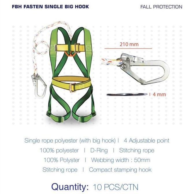 Promo Body Harness Single Hook Besar Heavy Duty Gt Life Pengaman Safety Cod