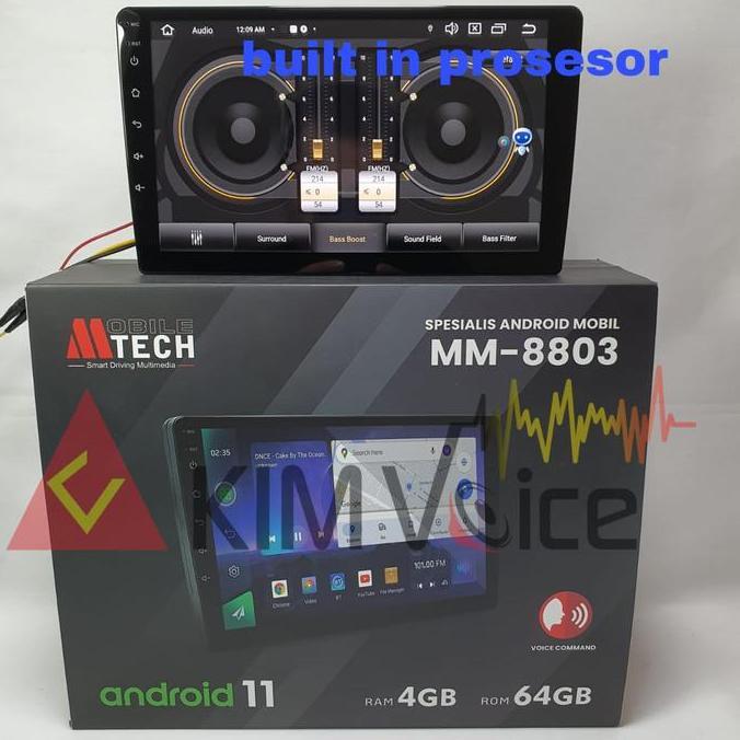 Head Unit Android Mtech MM-8803 BBE Pro RAM 4/64GB built in prosesor murah