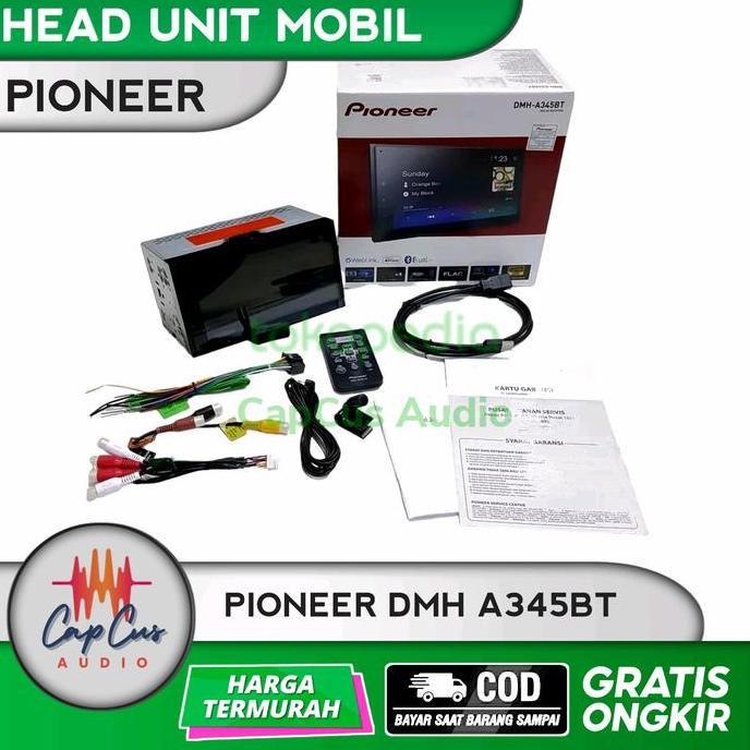 Pioneer HEAD UNIT  6,8 Inch DMH-A345BT Ori Layar Sentuh Capacitif Bluetooth Full HD USB  Untuk Semua