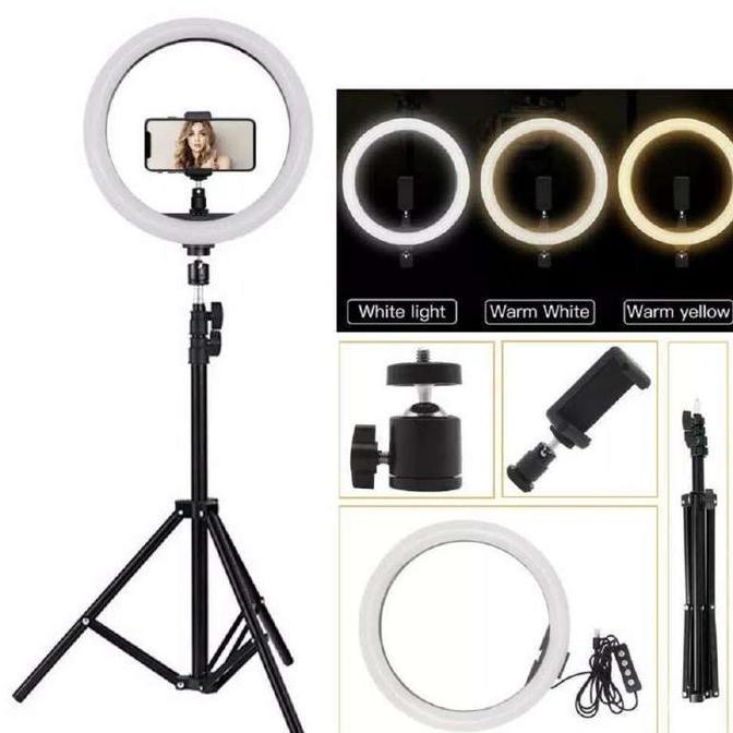 DB46>> Ring Light Tripod / Ring Light / Ring Light Besar / Ring Light Murah / Ring Light 26cm Tripod