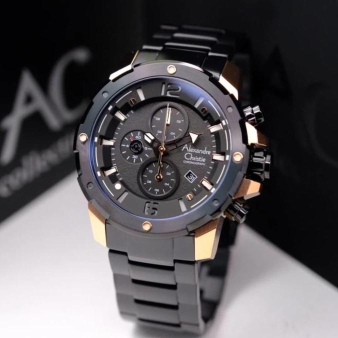 ALEXANDRE CHRISTIE AC6410 MC / AC 6410 ROSEGOLD BLACK