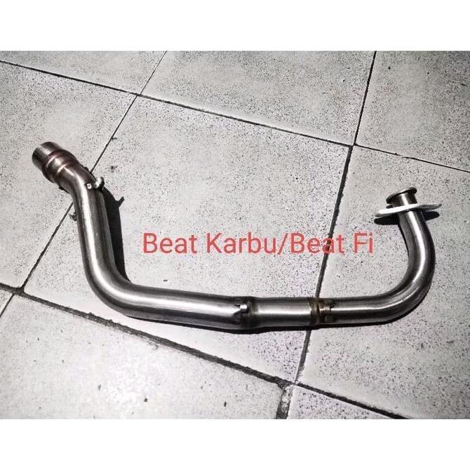 Header Leher Knalpot Beat, Scoopy karbu fi, Vario 110 fi, Vario 125 150, by CLD Racing type C2 inlet
