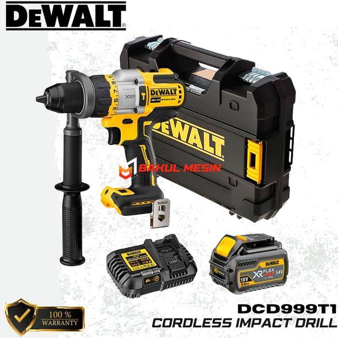 CHRYSAN DEWALT DCD999 Cordless Impact Drill Mesin bor baterai DCD999T1