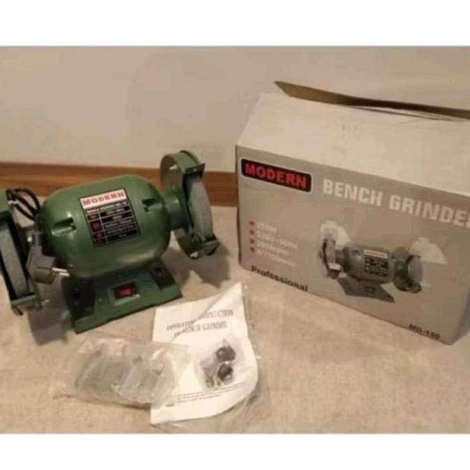 PHRENA Mesin Gerinda Duduk Modern 8 inch / Grinda Duduk / Bench Grinder
