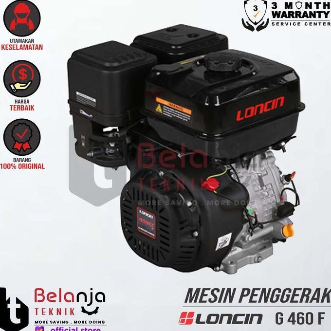 LUFTAIR- Loncin Mesin Penggerak Bensin G 460 F 16 HP Engine Serbaguna G460 16HP