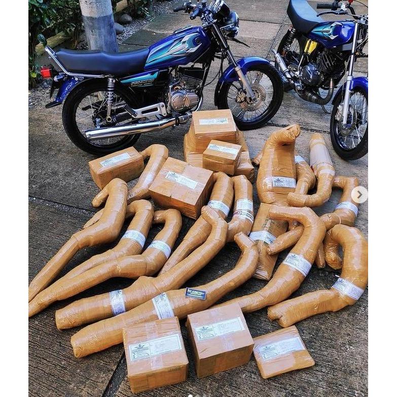 Knalpot YKJ Rx King Kolong Japstyle Chrome Garing Super NgebazZ Original YKJ Racing Istimewa Origina