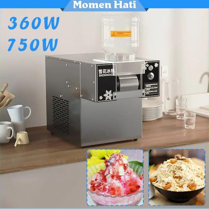 1Set 360W 750W Mesin Pembuat Es Salju Mesin Es Serut Bingsoo Korea BIN