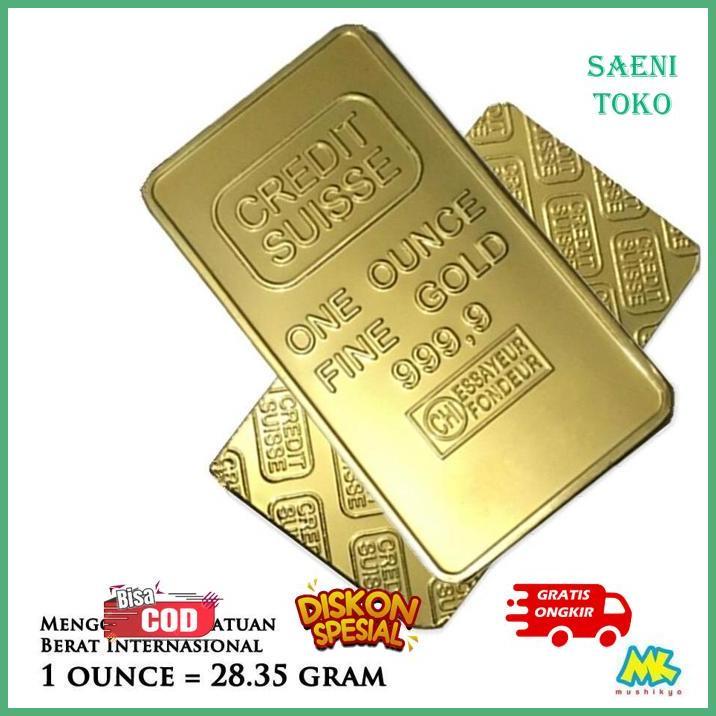 JPF-1015 GA24 CREDIT SUISSE Gold Bar Replica Terlaris Sale