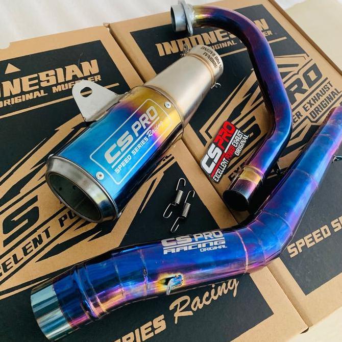 knalpot /kenalpot CS PRO racing all new cb150r cbr facelift sonic supra gtr full stainless PNP slinc