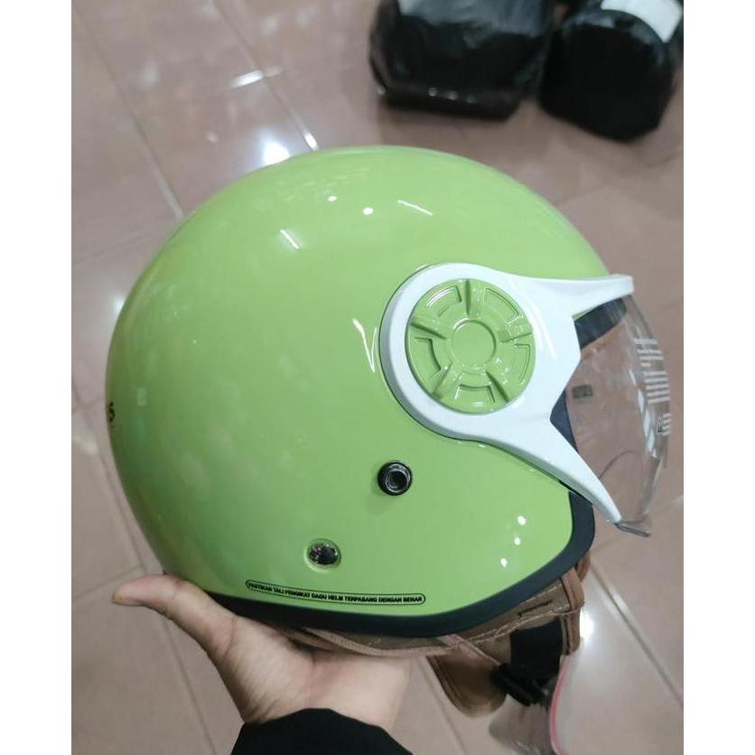 HELM Cargloss Yrh/ Yr Hijab APPLE GREEN  Original