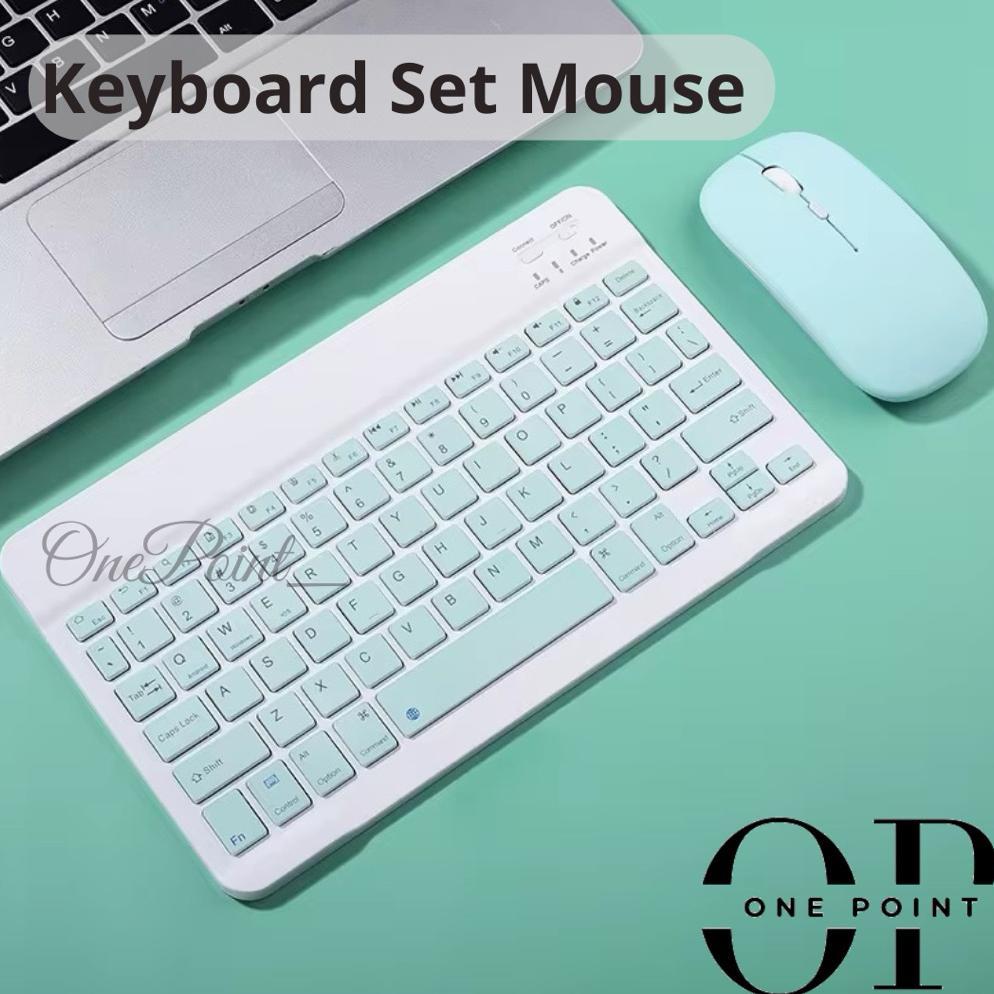 Keyboard Bluetooth Nirkabel 10 Inci Keyboard Hp Mini Portabel Pengisian Daya Senyap Untuk IPad