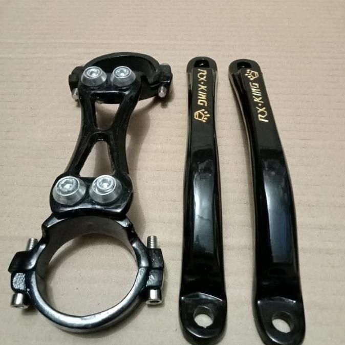 Set Borgol Shock Depan RX-King Set Behel Samping Model Tk pro Full Hitam RX king New RX king Old IRF