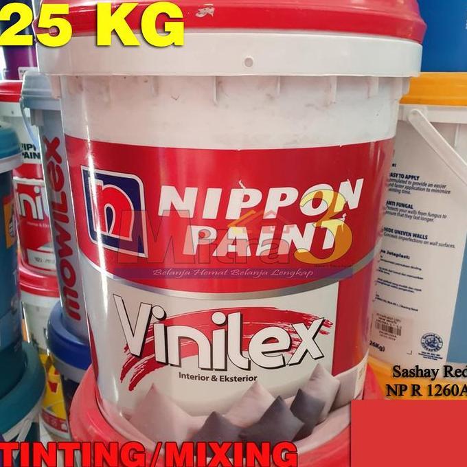 ~~~] Cat Tembok Interior Nippon VINILEX 25 KG SASHAY RED Merah 25KG