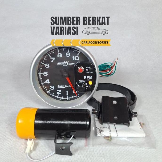 TACHOMETER RPM MOBIL AUTO METER TAKOMETER 7 WARNA ORIGINAL DAN TERPERCAYA