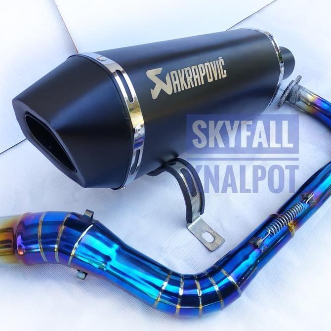 Knalpot Racing AKRAPOVIC PIPA BIRU XMAX PCX AEROX LEXY NMAX VARIO ADV Original