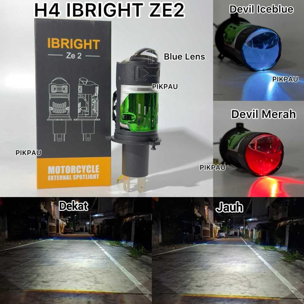 Lampu Utama IBRIGHT H4 ZE2 Dengan Kipas Pendingin Perawatan Kendaraan