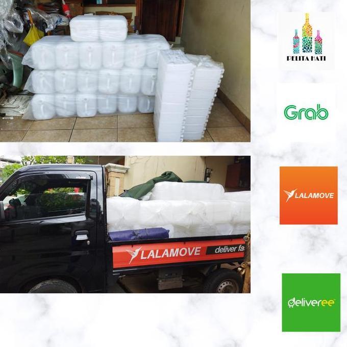 JERIGEN PLASTIK FOOD GRADE UKURAN 10 18 20 25 30 LITER BARU SEGEL