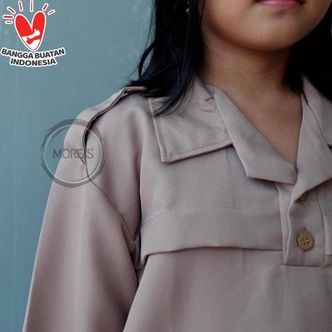 Seragam Pramuka Siaga Panjang Bahan Rapilo/Laricci Perempuan