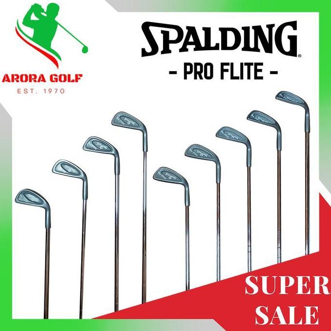 Stick Golf Set Iron Spalding Pro Flite Steel Shaft Flex R