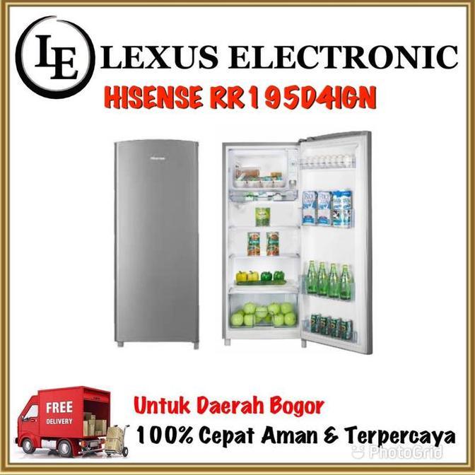 NEW HISENSE KULKAS 1 PINTU 150 LITER | RR195D4IGN | 195D4IGN