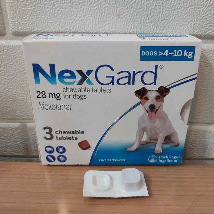 TERMURAH - NEXGARD 4-10KG / OBAT KUTU ANJING