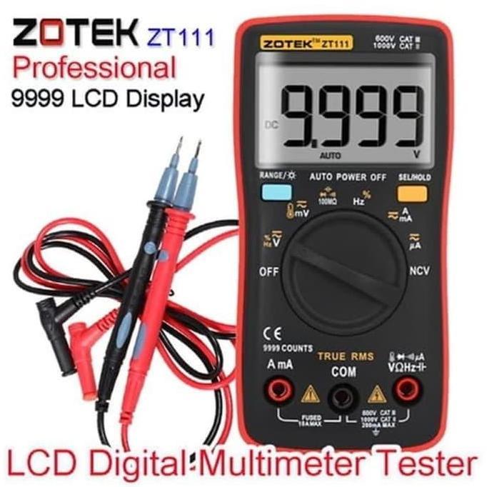 Digital Multimeter Zotek ZT111 NVC + Auto Range Multitester