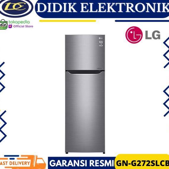 BEBAS ONGKIR - LG GN-G272SLCB KULKAS INV 2 PINTU GNG272SLCB GN-G272 GNG272 272SLCB