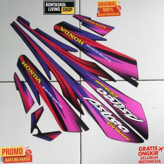 Diskon Sticker Stiker Striping Lis Honda Grand Astrea 97 Merah