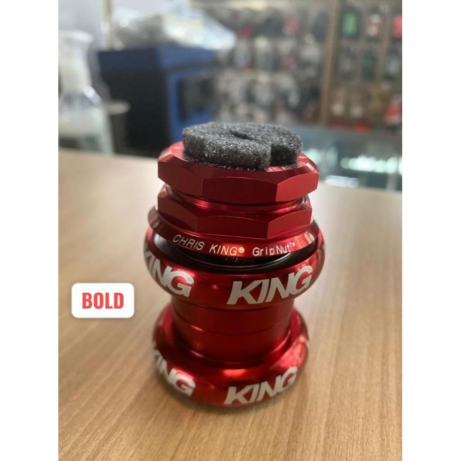 TERMURAH - Headset Chris King Gripnut - Red