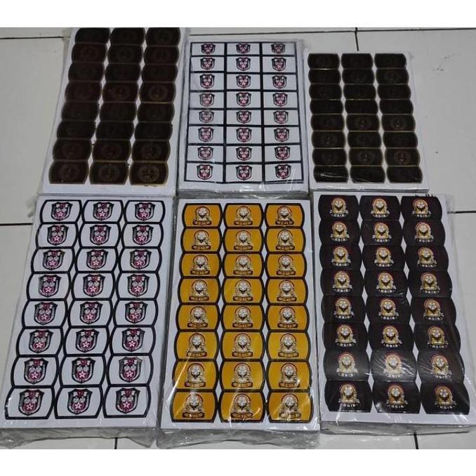 STICKER KEPALA GESPER SEKOLAH / LOGO IKAT PINGGANG SEKOLAH SD SMP SMA