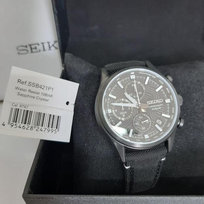 Seiko Jam Tangan Pria Quartz SSB421P1 original