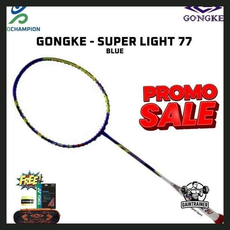 OLAHRAGA - PROMO SALE  RAKET BADMINTON GONGKE SUPERLIGHT 55 / 66 / 77 / 88 / 99 PRIVASI AMAN