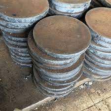 Plat besi baja bulat ketebalan 6mm diameter 51cm sampai 60cm bisa costom lubang tengah