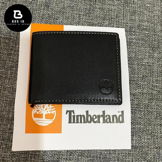 Timberland Leather Attached Flip Wallet / Dompet Dijamin Original