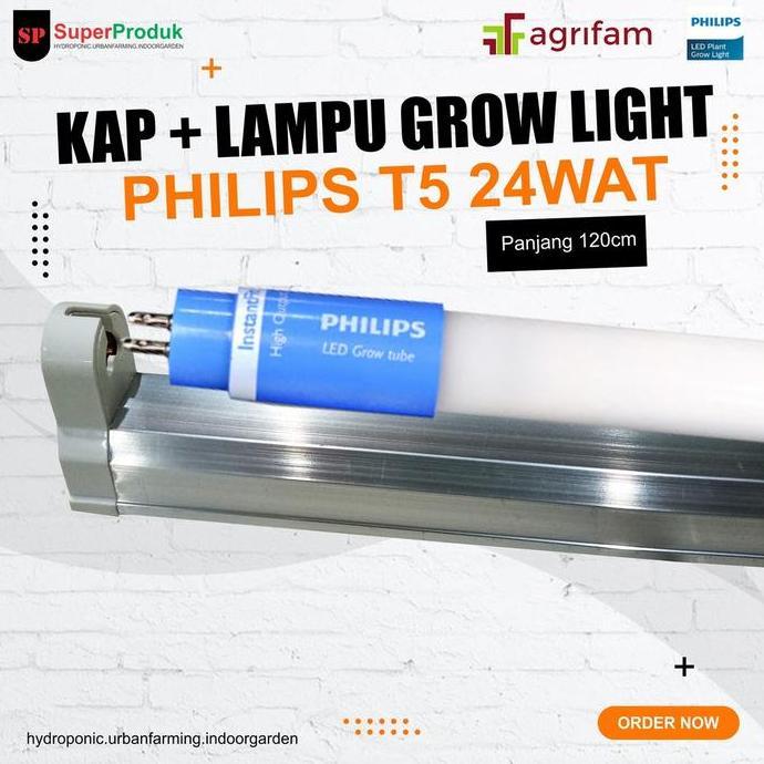 Lampu Tanaman Grow Light Philips T5 24w 120cm LED