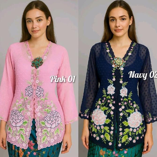 Atasan kebaya Encim premium Bahan katun rubiah//Kebaya encim SS