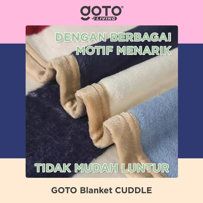Goto Cuddle Blanket Selimut Dewasa Bulu Tebal Halus Lembut Karakter