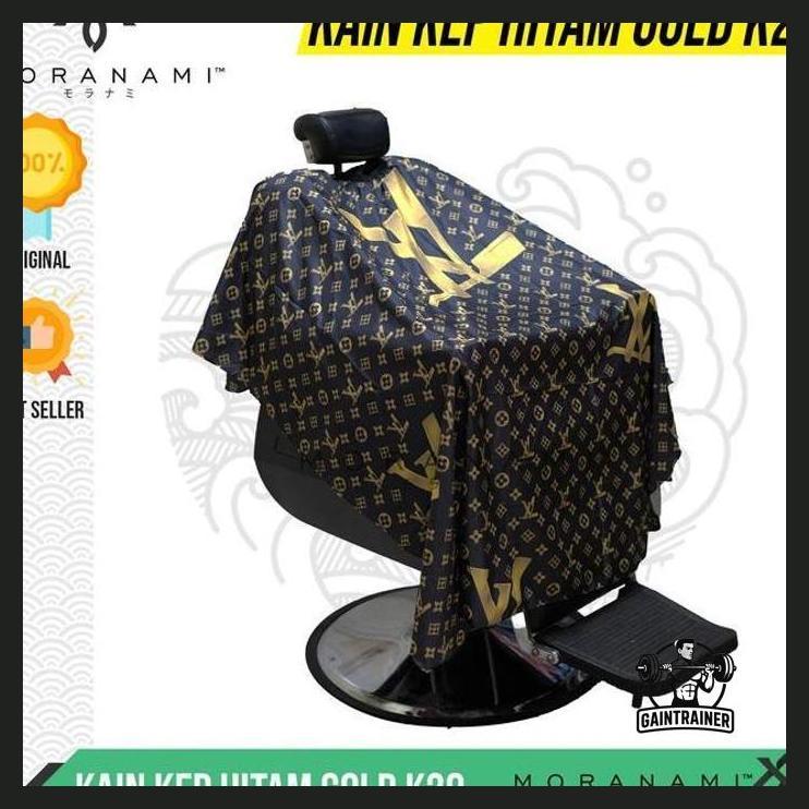 (BARBER) KAIN KEP KIP KAIN CUKUR RAMBUT POTONG RAMBUT SALON BARBER BLACK GOLD K28 POTONG RAMBUT CUKU