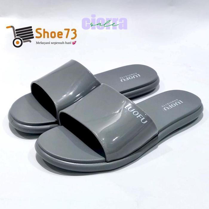 ZAI-2530 ad-532 LUOFU F 2314 - KP6W SIZE 36-40 ORIGINAL l Sandal Selop jelly wanita l Sendal kokop c