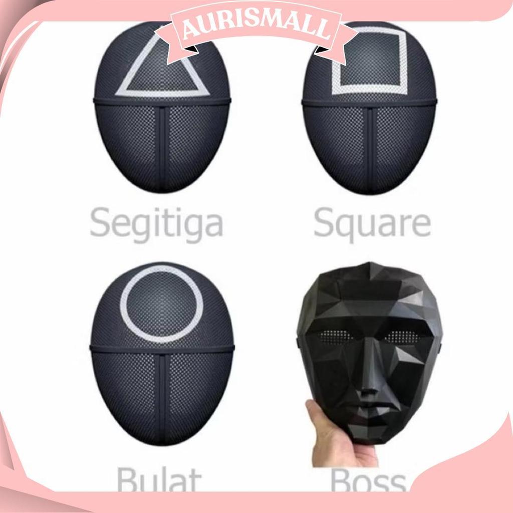 Topeng Squid Game Boss/Kotak/Circle/Segitiga Cod