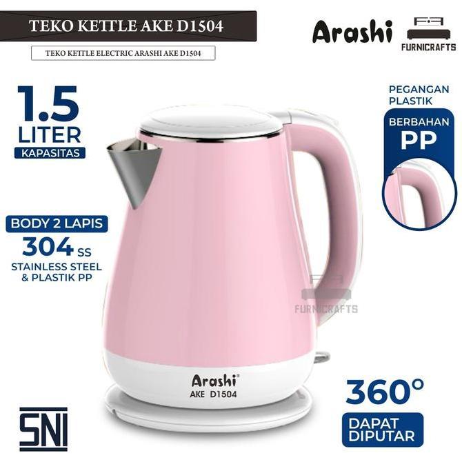 Teko / Kettle Listrik Arashi / AKE D 1504