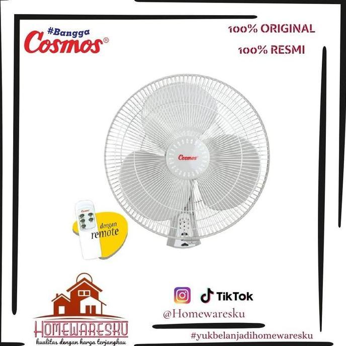 Cosmos Wallfan - 16-WFCR - 16WFCR - Putih/Abu