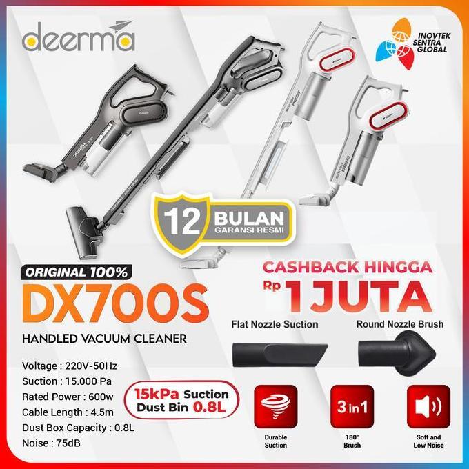 Deerma DX700 / DX700S Vacuum Cleaner - Penyedot Debu